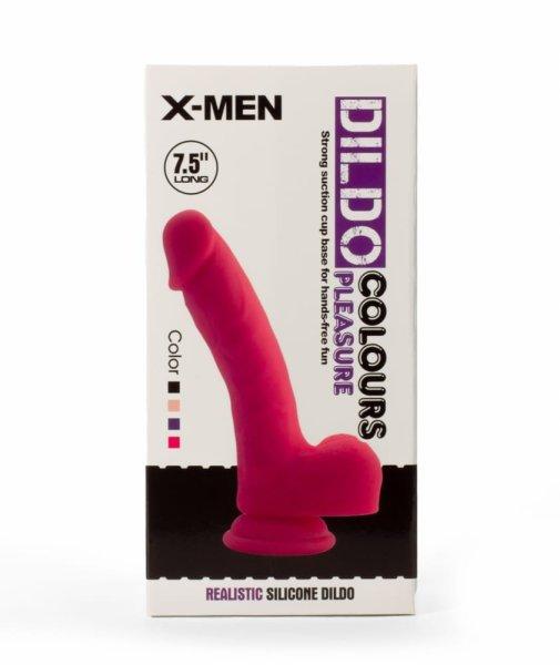  X-MEN 7.5" Dildo Colours Pleasure Black 2 