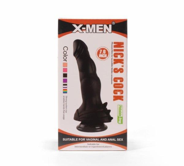  X-MEN Nick's 7" Cock Black 