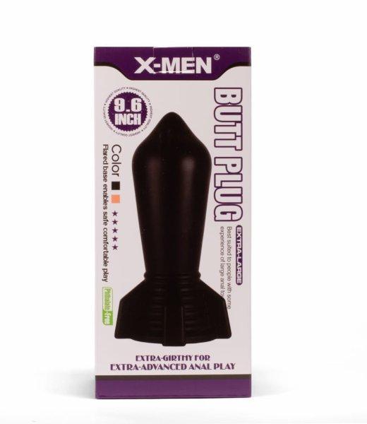  X-MEN 9.6" Huge Butt Plug Black 2 