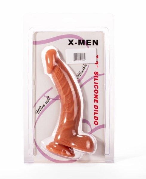  X-MEN 7.9" Silicone Dildo Flesh 