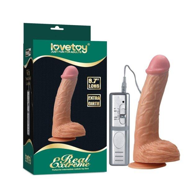  8.7" Real Extreme Extra Girth Vibrating 