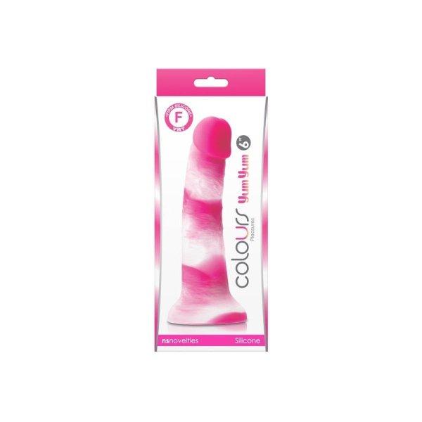  Colours - Pleasures - Yum Yum  6" Dildo - Pink 