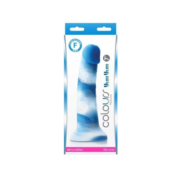  Colours - Pleasures - Yum Yum  7" Dildo - Blue 