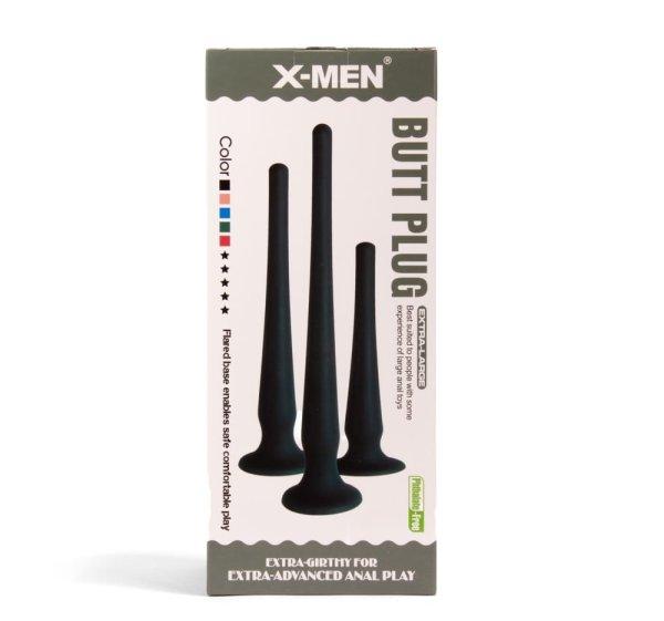  X-MEN Butt Plug Size S Black 