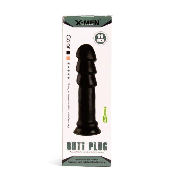  X -MEN 11 inch Butt Plug Black 