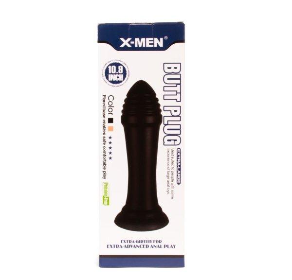  X-MEN 10.9 inch Butt Plug Black 