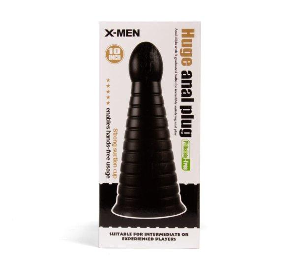  X-MEN 10 inch Huge Anal Plug Black 