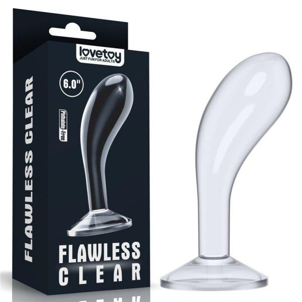  6.0'' Flawless Clear Prostate Plug 