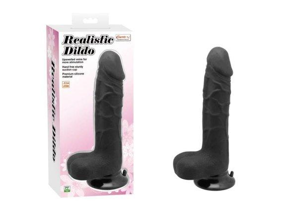  Charmly Realistic Dildo Black 