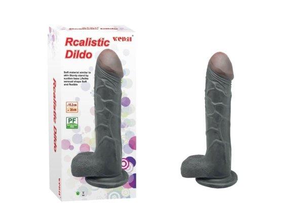  Charmly Realistic Dildo Black 