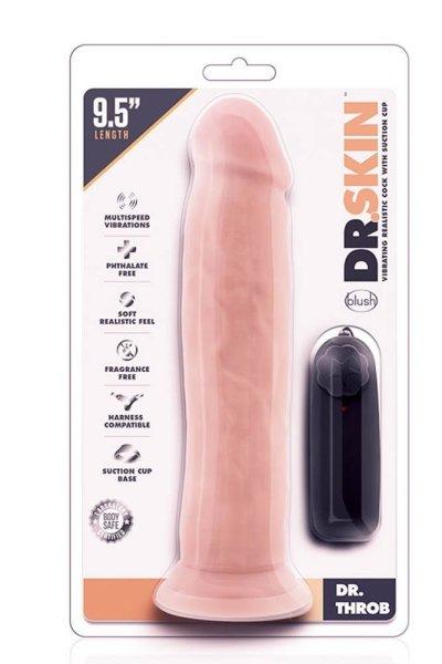  DR. SKIN DR. THROB 9.5INCH VIBR. COCK 