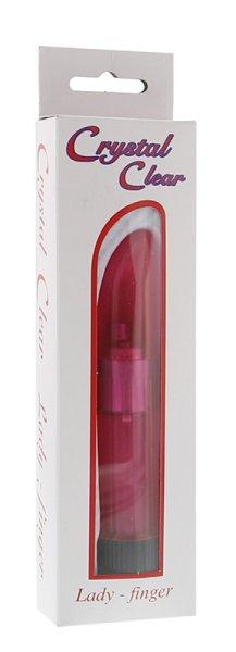  Lady Finger Vibrator Clear Pink 