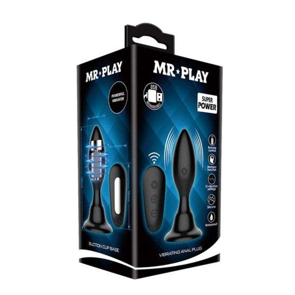  Mr. Play Vibrating Anal Plug with Remote Control 