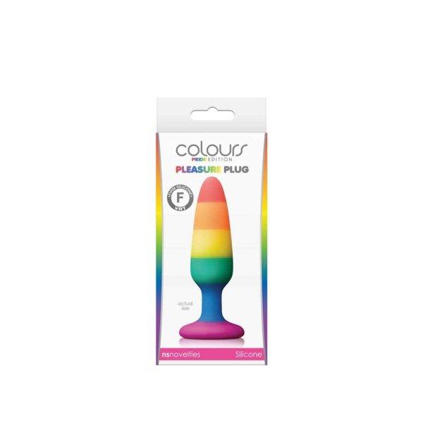  Colours - Pride Edition - Pleasure Plug - Small -Rainbow 