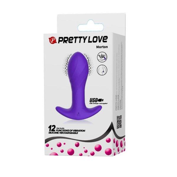  Pretty Love Anal Plug Massager Purple 