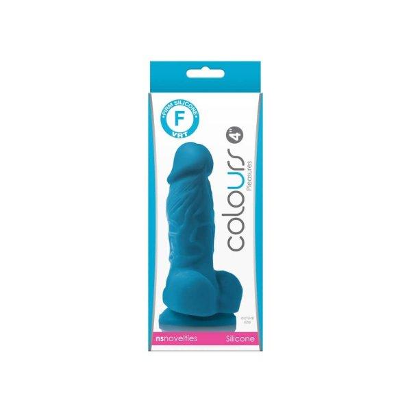  Colours Pleasures 4 inch Dildo Blue 