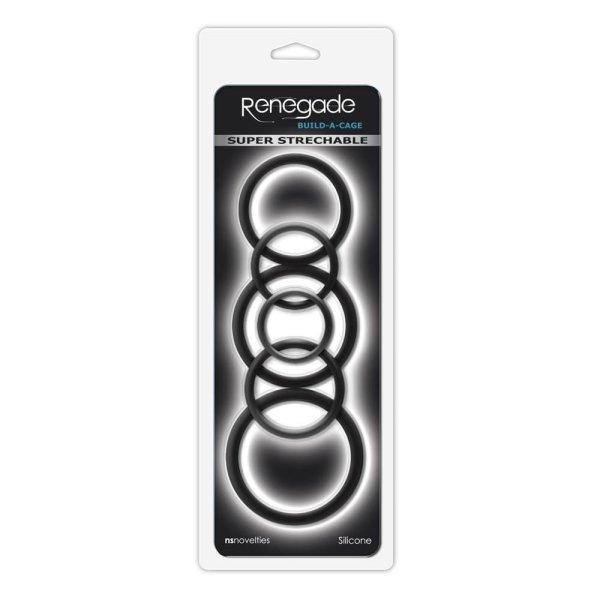  Renegade - Build-A-Cage Rings - Black 