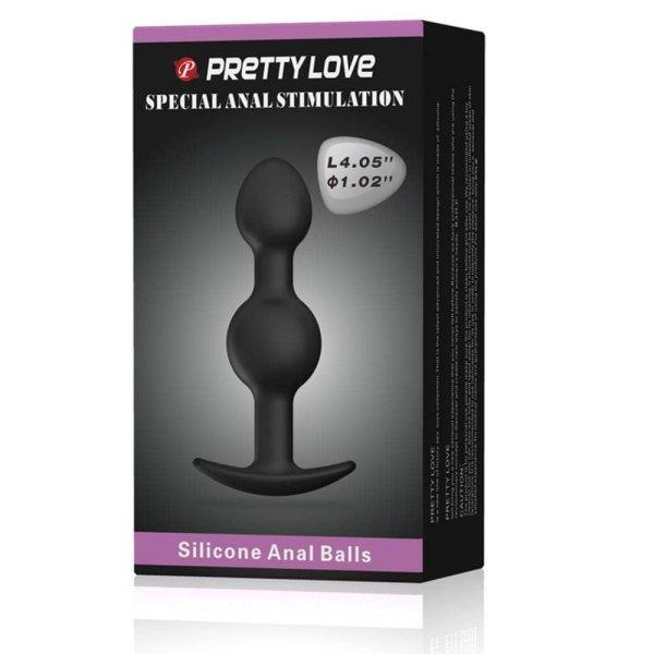  Pretty Love Heavy Balls Silicone Butt Plug 2 