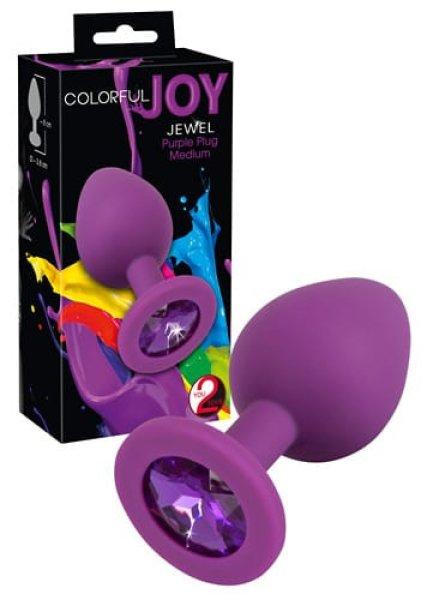  Colorful Joy Jewel Purple Plug 