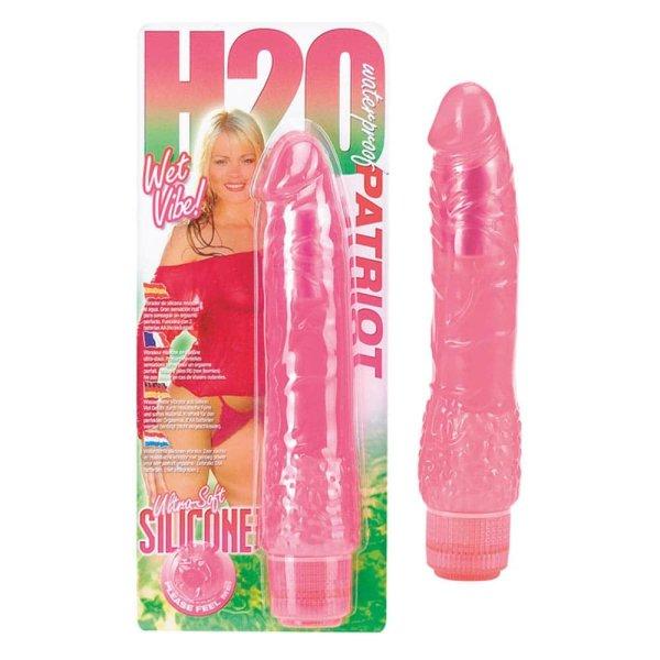  H2O Patriot Waterproof Vibrator Pink 