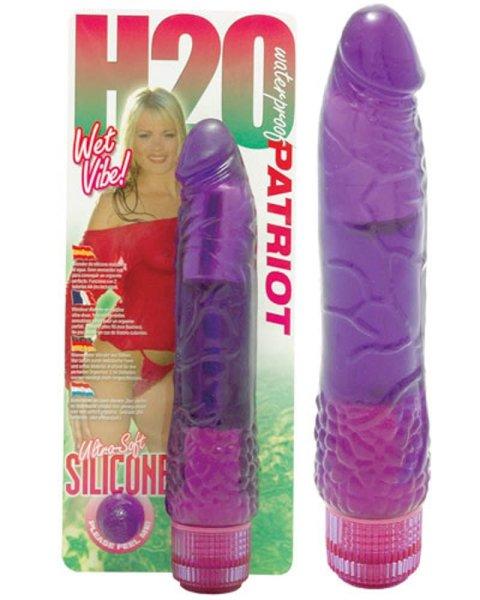  H2O Patriot Waterproof Vibrator Purple 