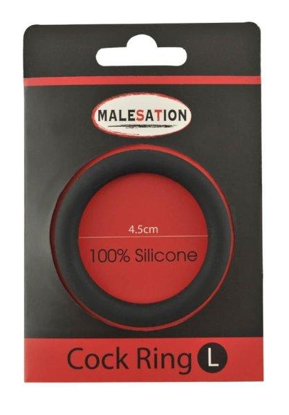  Malesation Silicone Cock Ring Black L 