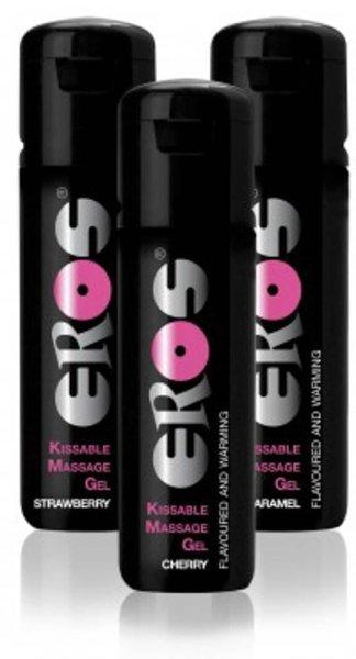  EROS Pleasure - Kissable Massage Gel Warming - STRAWBERRY - 100ml 