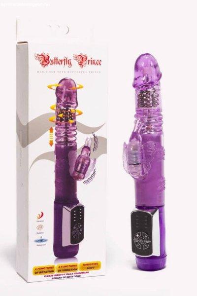  Butterfly Prince Rabbit Vibrator Purple 