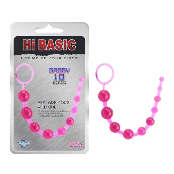  Sassy Anal Beads Pink 