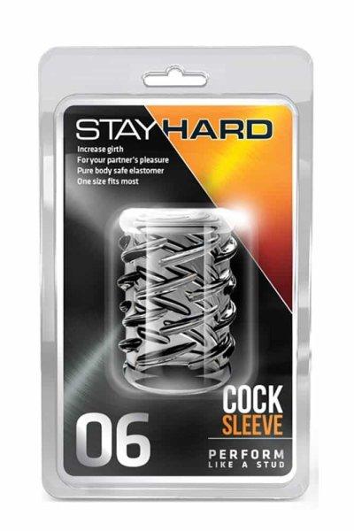  Stay Hard Cock Sleeve 06 Clear 