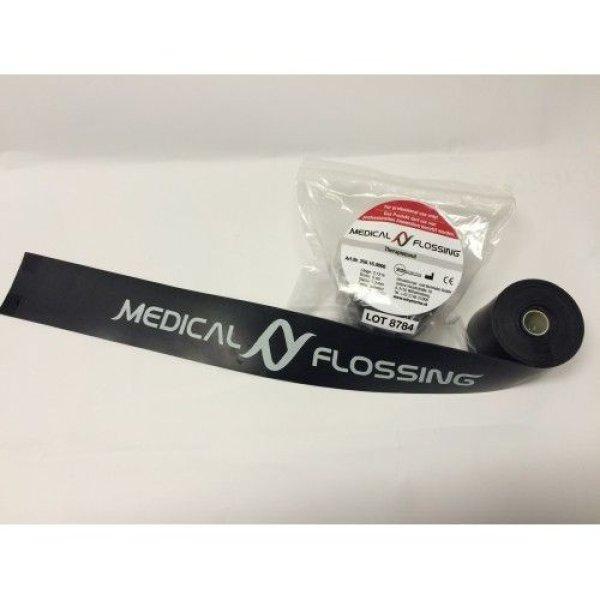 MEDICAL FLOSSING Gumiszalag 2,13 m x 5 cm 1,33 mm fekete (flossing szalag)