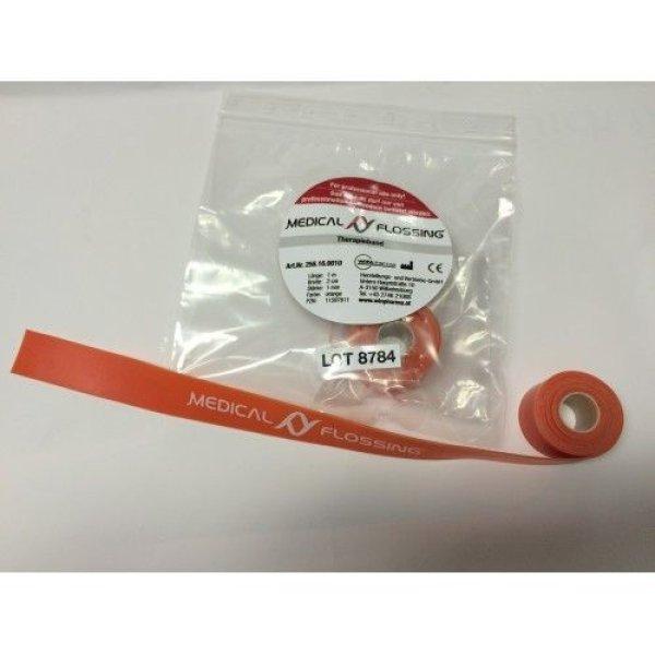 MEDICAL FLOSSING Gumiszalag 1 m x 2 cm 1 mm narancssárga (flossing szalag)