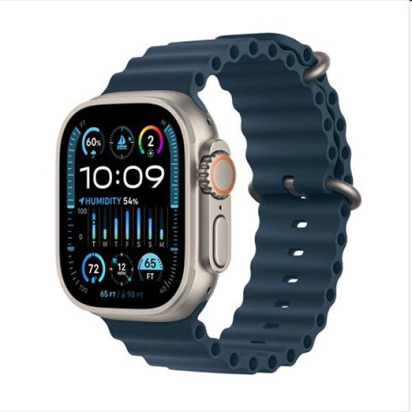 Apple Watch Ultra 2 GPS + Cellular, 49mm Titanium Case Kék Ocean szíjjal