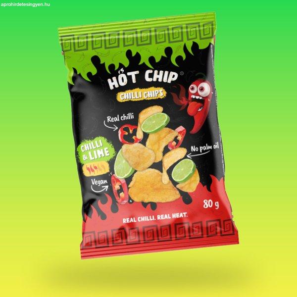 Hot Chip Chili Lime ízű chips 80g