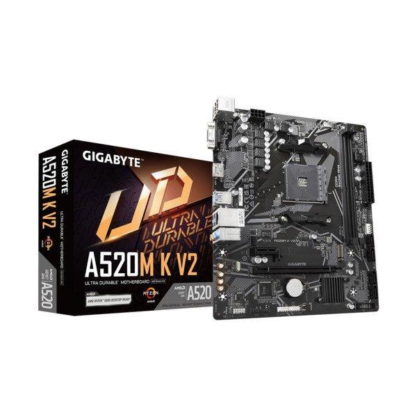 GIGABYTE Alaplap AM4 A520M K V2 AMD A520, mATX