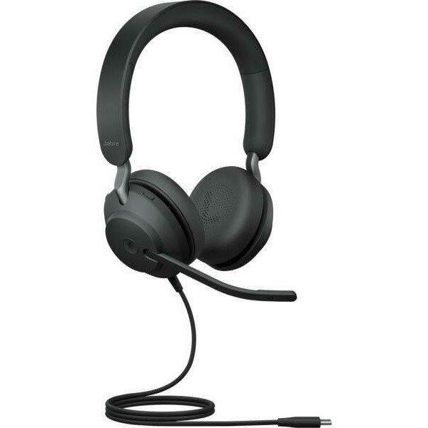 JABRA Fejhallgató - Evolve2 40 MS SE Teams Stereo Vezetékes USB-C, Mikrofon