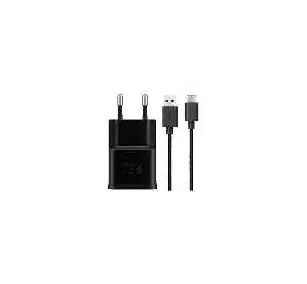 Samsung EP-TA200EBE kompatibilis hálózati töltő adapter USB + EP-DR140ABE
Type-C kábel, fekete, (No logo)