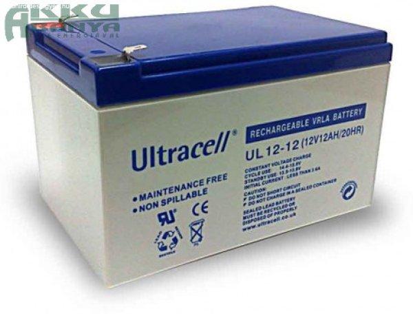 ULTRACELL 12V 12Ah akkumulátor UL12-12 AU-12120