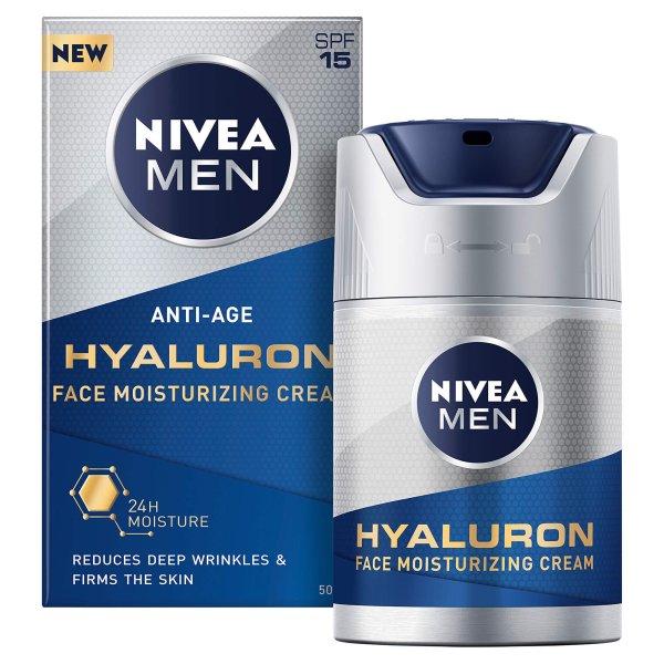 Nivea Hidratáló ránctalanító krém Nivea Men
Hyaluron SPF 15(Face Moisturizing Cream) 50 ml