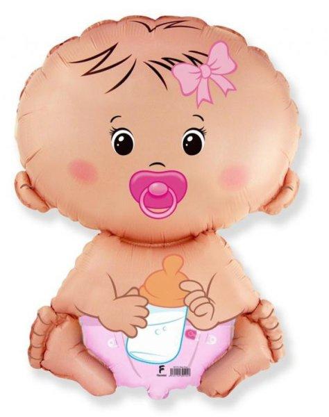 Baby Girl Pink fólia lufi 36 cm (WP)