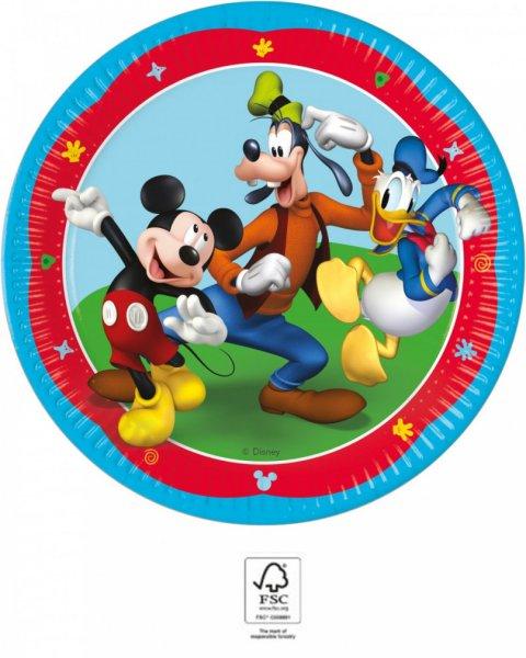 Disney Mickey Rock the House papírtányér 8 db-os 23 cm FSC