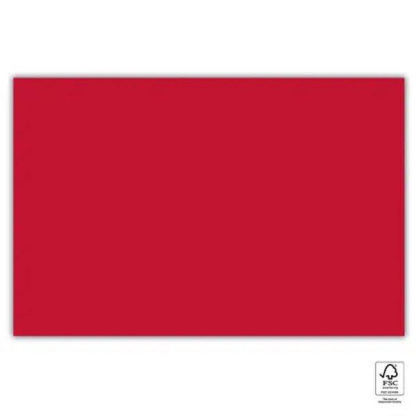 Piros Unicolour Red papír asztalterítő 120x180 cm FSC