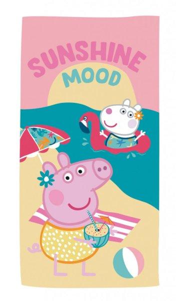 Peppa malac Sunshine fürdőlepedő, strand törölköző 70x140cm (Fast Dry)