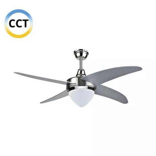 Ventilátor, mennyezeti csillárventilátor 15W acél távirányítóval