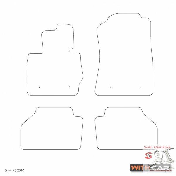 Méretpontos Textilszőnyeg -Bmw X3 11/2010-11/2017 (F25)