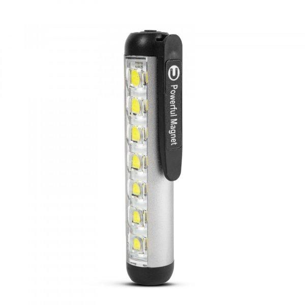 Phenom LED-es zseblámpa - munkalámpa móddal - 400 mAh akkumulátor - XPE +
SMD LED - 500 lm - IP55 - ezüst (18580A)