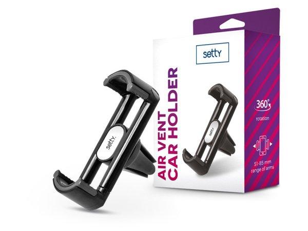 Setty univerzális szellőzőrácsba illeszthető autós tartó - Setty 33412
Car Holder - fekete