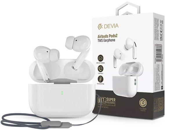 Devia TWS Bluetooth sztereó headset v5.3 + töltőtok - Devia Airbuds Pods2 TWS
Wireless Earphone with Charging Case - fehér