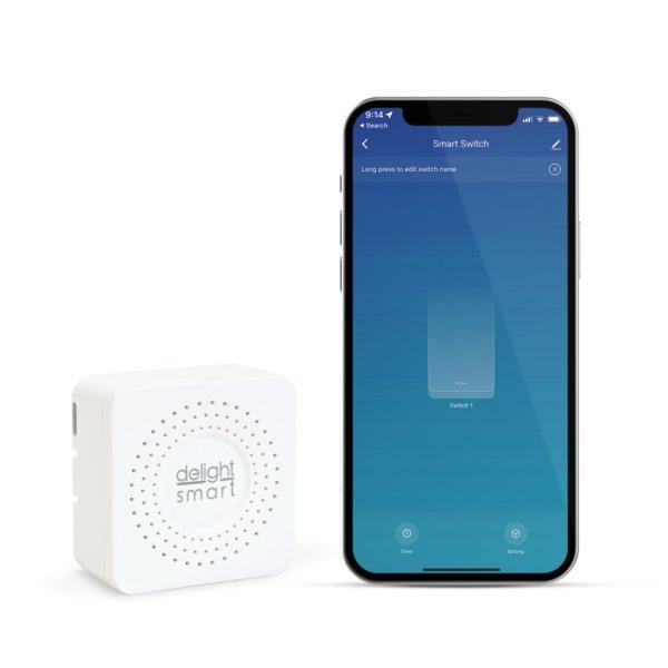 Delight Smart-Kinetic kapcsoló vezérlőegység - 100-240 V AC, max 15A -
Amazon Alexa, Google Home (55357B)