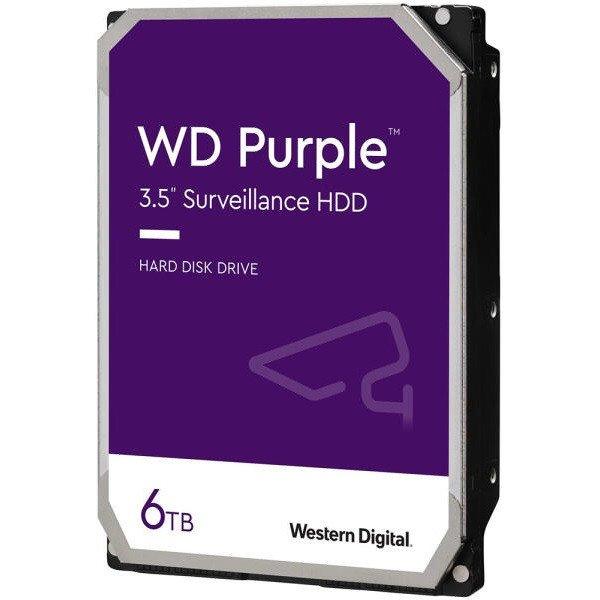 Western Digital Belső HDD 3.5" 6TB - WD64PURZ (5640rpm, 256MB puffer,
SATA3 - Purple (biztonságtechnikai rögzítőkbe is))